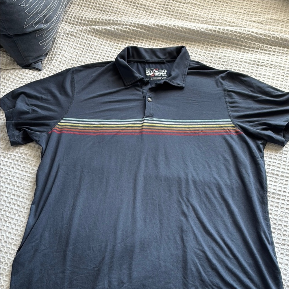Marine Layer Men’s Polo Shirt with Stripes
